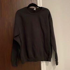 Plain Black Crew Neck